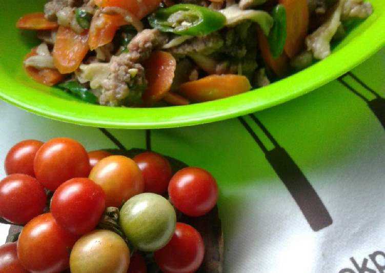 Oseng Kambing Sayur