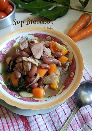 Foto resep 5. Sup Brenebon (Sup ayam kacang merah)