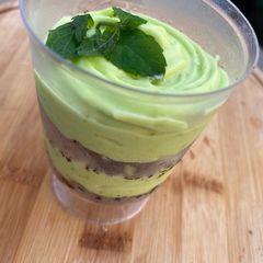 A picture of Minty cream cheese Mousse.