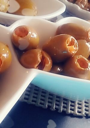صورة لوصفة الزيتون المحشي ❤👍