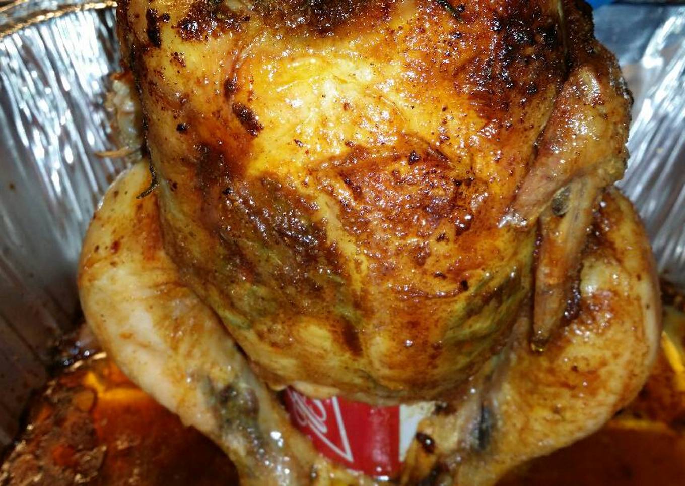 Beer butt chicken