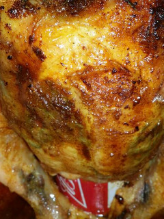 A picture of Beer butt chicken.