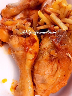 عکسی از دستور چلو مرغ به روش ماهیچه پسران کریم🍗