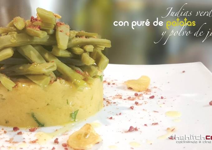 Judías Verdes con Patatas y Jamón - Cocina a Buenas Horas
