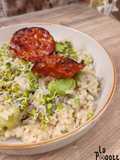 Risotto aux fèves et graines germées
