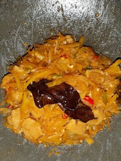 Foto resep Tumis Pepaya Muda Bakso Ayam
