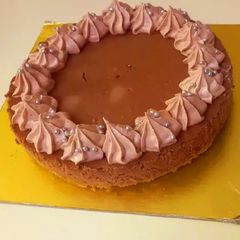 A picture of Nutella mascarpone cake (no bake recipe).