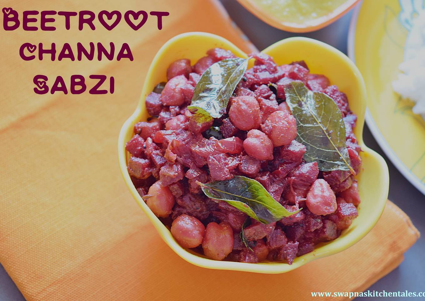 Beetroot channa sabzi