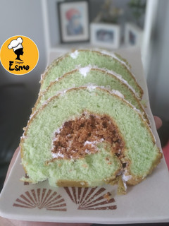 Foto resep Bolu Gulung pandan isi unti