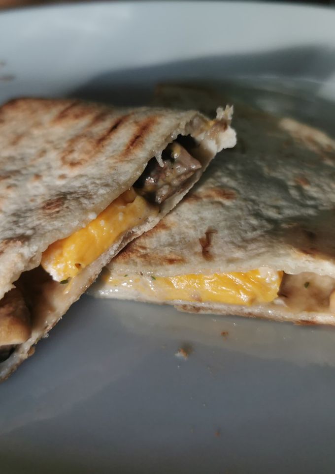 Une photo de Quesadillas aux champignons (végétarien)
