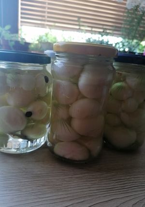 Gyöngyhagyma télire recept fotója