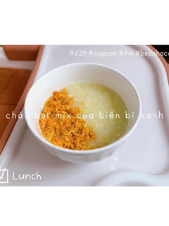 Hình của món Cháo cua biển 🦀 bí xanh.