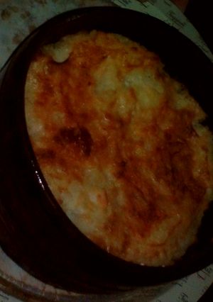 صورة لوصفة رز معمر بالفواكه والقشطه