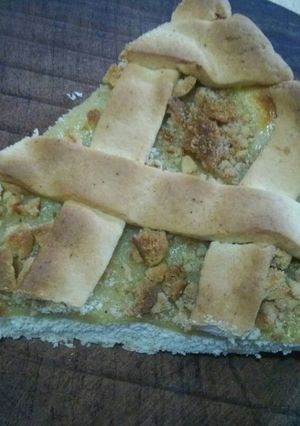 Una foto de Tarta de crema pastelera