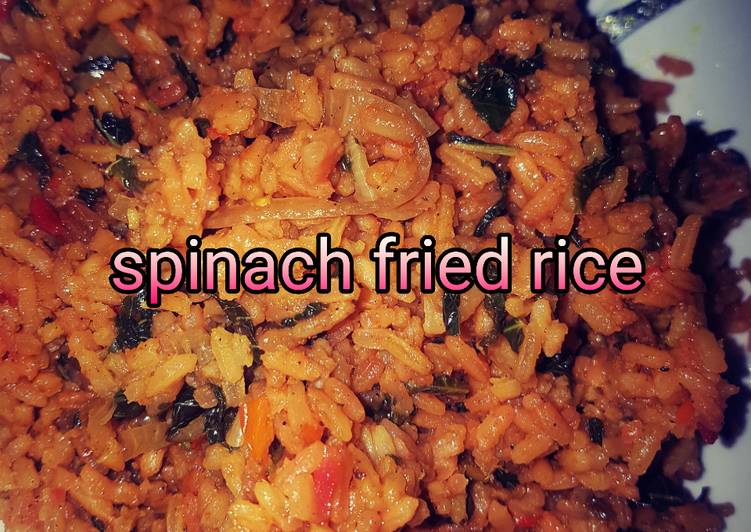 Spinach fried rice