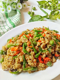 Foto resep Tumis Oncom Leunca Daun Kemangi