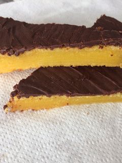 Una foto de Coca fácil de naranja con chocolate