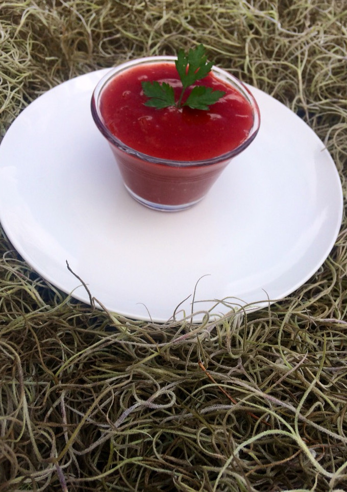 Una foto de Coulis de fresa para postre de Dulce sueño de Navidad
