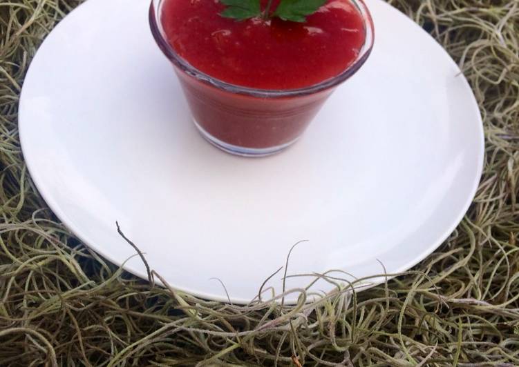 Coulis De Fresa Para Postre De Dulce Sueno De Navidad Receta De Bere Valladares Cookpad