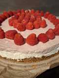 Cheese cake choclat blanc fruits rouge