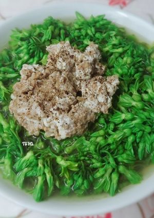 Hình của món Canh HOA THIÊN LÝ nấu cua đồng.