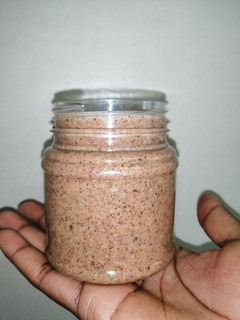 A picture of Home-made peanut butter.