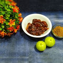 A picture of Amla pickle gooseberry pickle.
