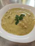 Sopa de arvejas con jamón