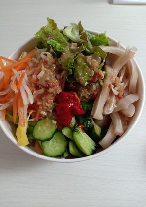 Hình của món Bún mắm nêm.