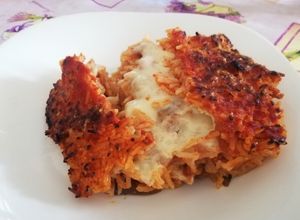 Foto di Riso Basmati al Forno con Scamorza Affumicata, Parmigiano Grattugiato e Besciamella