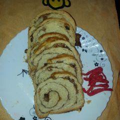 A picture of Chocolate Cinnamon bread with raisings# author Marathon contest#.