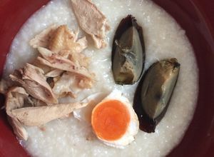 Foto resep Bubur ayam telur pitan