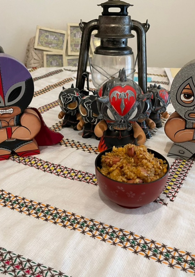 Una foto de Arroz a la baby face infierno
