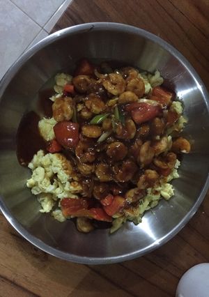 Foto resep Orak arik saus udang