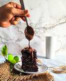 Eggless walnut Brownies