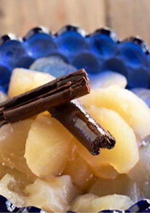 Una foto de Manzanas cocidas