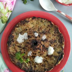 A picture of Mulyaache Thaalipeeth (Savoury Radish Flatbread).