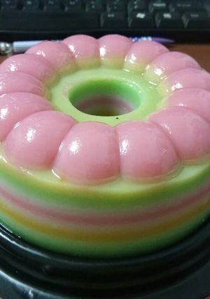 Foto resep Kue talam pelangi