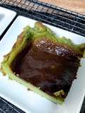 Tarta de queso vasca con matcha
