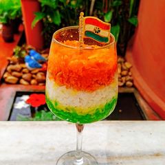 A picture of Tri-Coloured Pudding Recipe.