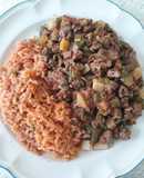 Bistec picado con nopalitos