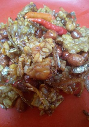 Foto resep Kering tempe teri kacang