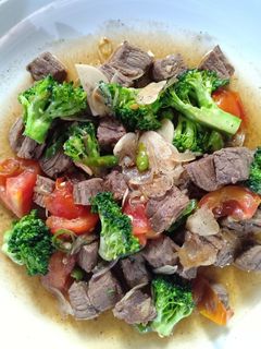 Foto resep Cah Brokoli daging lada hitam