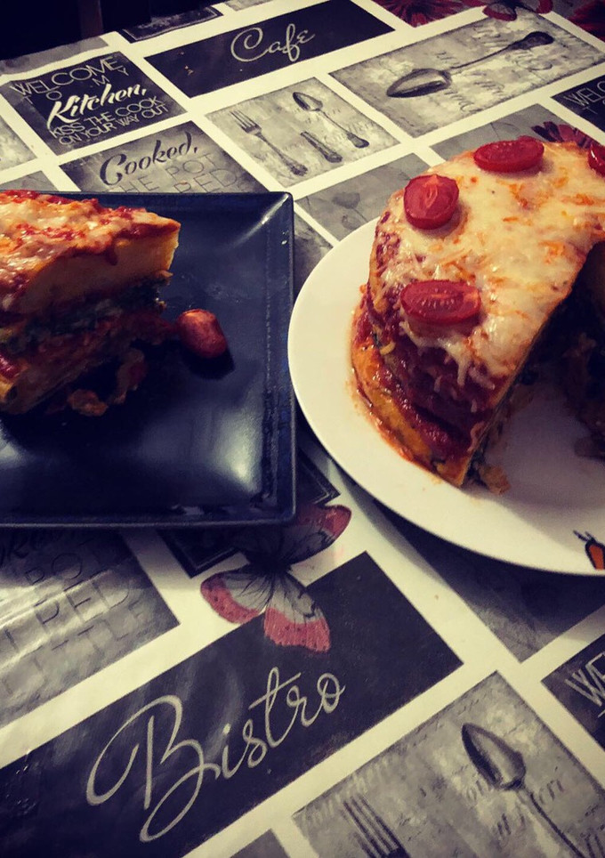 Una foto de Pastel de tortilla