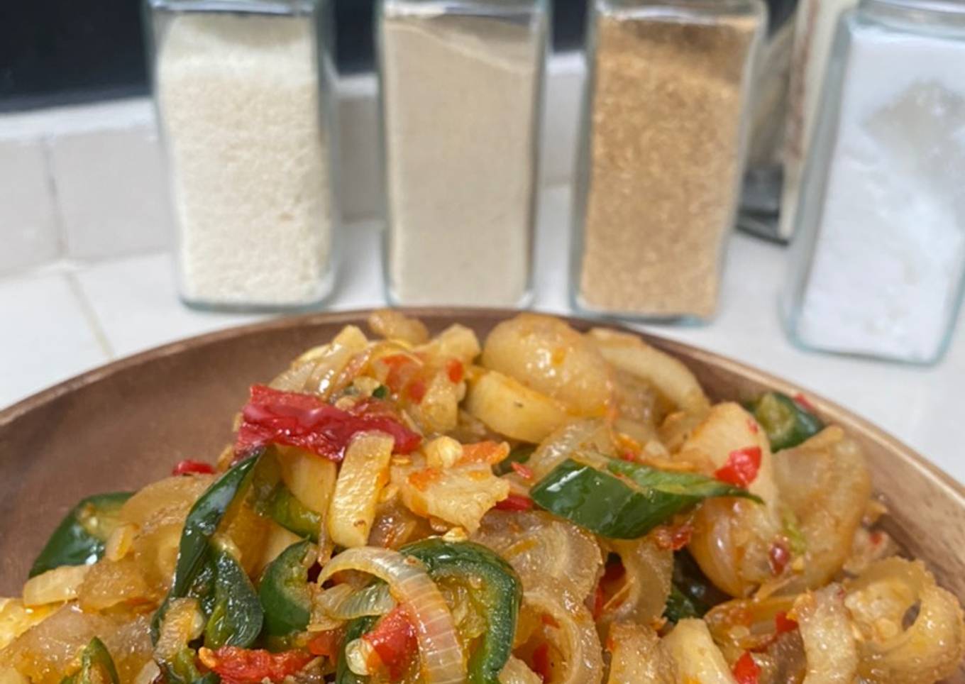Tumis Kikil Pedas ala Rumahan