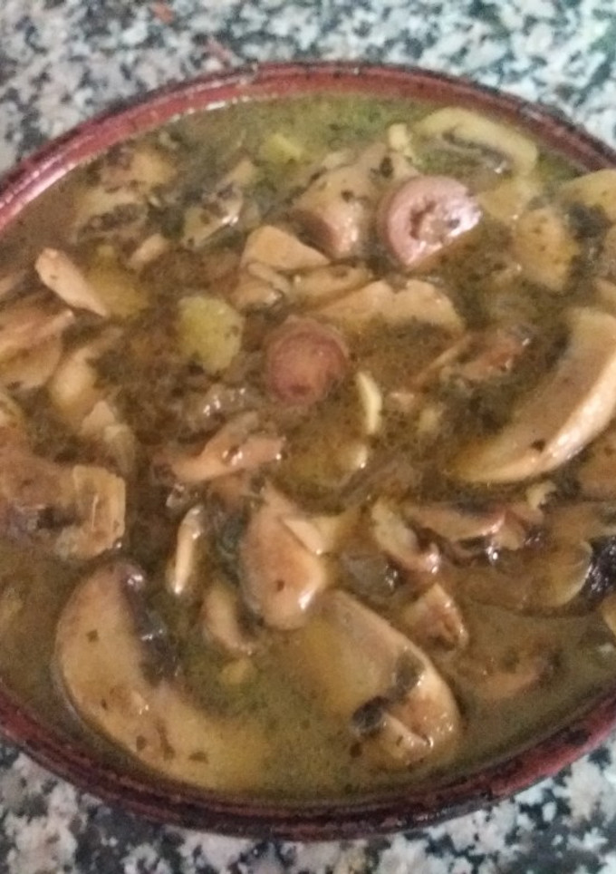 Una foto de Champiñones a la cerveza (A mi manera)