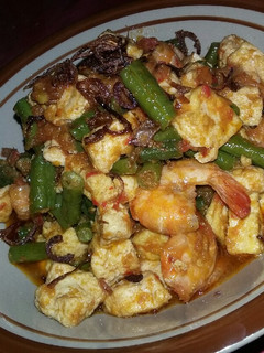 Foto resep Tumis kacang panjang,udang,tahu