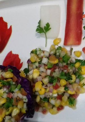 A picture of Sweet corn salsa (salad).