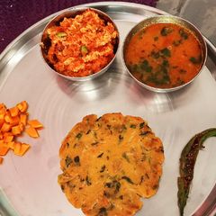 A picture of Satvik bhojan.