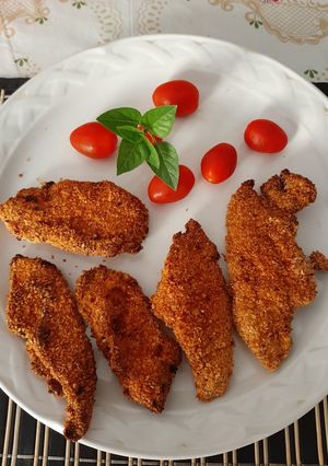 Una foto de Tiras de pollo extra crujientes, en freidora de aire